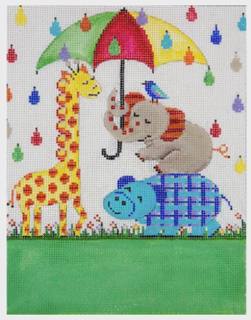Umbrella Animals Birth Announcement by Alice Peterson (thumbnail)