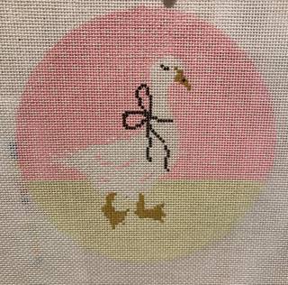 Pink Goose Round by KCN Designers (thumbnail)