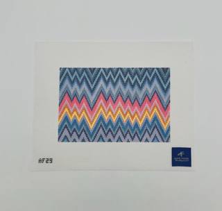 ZigZag Clutch by Anne Fisher Needlepoint (thumbnail)