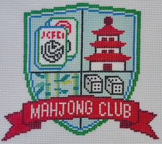 Mahjong Club Crest by Atlantic Blue Canvas (thumbnail)