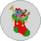 Toy Stocking, 2.5" Round by Liz Goodrick-Dillon (Tapestry Tent, via Susan Roberts) (thumbnail)