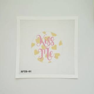Kiss Me Canvas by melissa loves needlepoint (thumbnail)