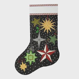Peppermint Party - Stars Stocking by Meredith Collection (thumbnail)