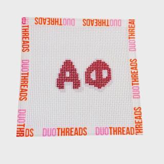Alpha Phi Sorority Bubble Letter Needlepoint by Duo Threads (thumbnail)