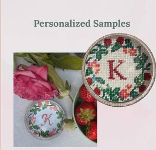 Threading Treasures Strawberries Wreath Personalized by Threading Treasures (thumbnail)