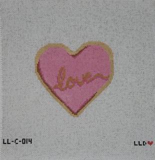 Love Heart Cookie w/Stitch Guide by Laura Love Designs (thumbnail)