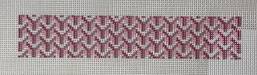 Y Pattern Key Fob Pink by Anne Fisher Needlepoint (thumbnail)