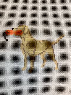 Blond Lab with Bumper by Le Beau Stitch (thumbnail)