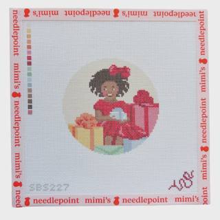 Girl with Presents - Heritage Christmas Collection by Spellbound Stitchery (thumbnail)