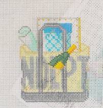 Wheelhaus WN-BT-114 Sip and Stitch Boat Tote by Wheelhaus Needlepoint (thumbnail)