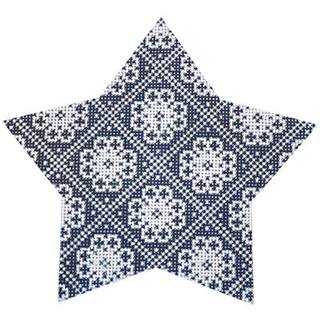 Navy Nordic Star Trellis by Kirk and Bradley (thumbnail)