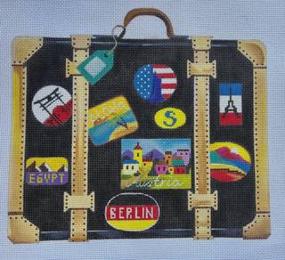 Vintage Suitcase by Colors of Praise Art Studio (thumbnail)