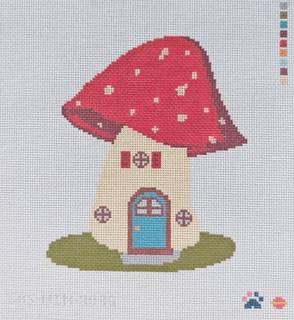 Mushroom House by Saturnalia Stitching (thumbnail)