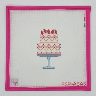Confection Pink Cake Canvas by Penny and Penny (thumbnail)
