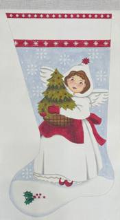 Tree Angel Stocking by Mary Lake Thompson (via Melissa Shirley) (thumbnail)