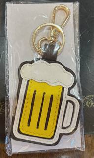 Leather Key Fob Beer Mug by Tilli Tomas (thumbnail)