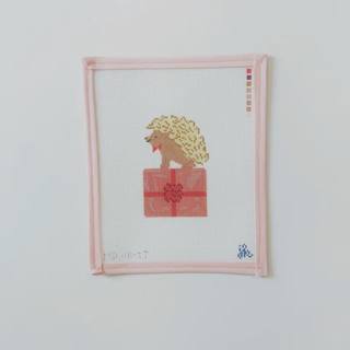 Hedgehog On Present by Mopsey Designs (thumbnail)