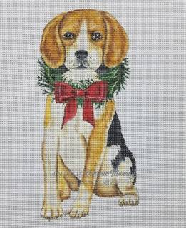 holiday beagle ornament DM-DG11A by Painted Pony Designs (thumbnail)
