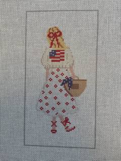 Flag Girl by Jennifer Vallez Needlepoint (thumbnail)
