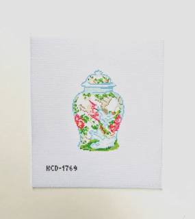 Lidded Jar with Bird Canvas by KCN Designers (thumbnail)
