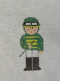 Jockey Green/Yellow by Kathy Schenkel (thumbnail)