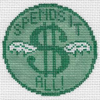 Spends it All Canvas by Doolittle Stitchery (thumbnail)