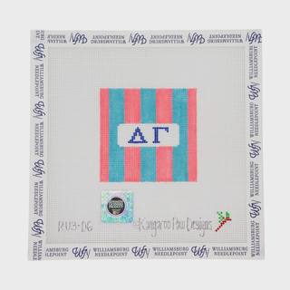 Delta Gamma - 3" Rugby Square by Kangaroo Paw Designs (thumbnail)