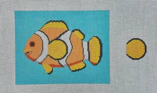 Clown Fish Tooth Fairy Pillow by Liz Goodrick-Dillon (Tapestry Tent, via Susan Roberts) (thumbnail)