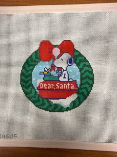 Dear Santa Snoopy by Officially Needlepoint (thumbnail)