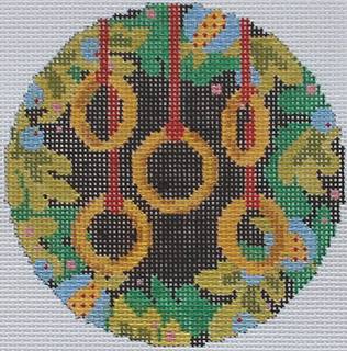 12 Days of Christmas by Abigail Cecile: 5 Golden Rings Canvas by PLD Designs (thumbnail)