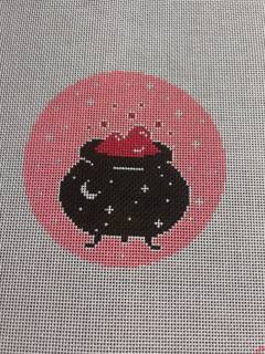 Pink and Spooky Round - Celestial Cauldro by Spellbound Stitchery (thumbnail)