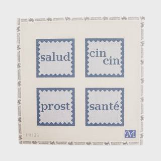 Cheers Coasters - Blue by Maura Nolan Designs (thumbnail)