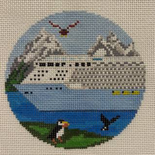 Alaskan Cruise Customizable Round by Elizabeth Brooke (thumbnail)