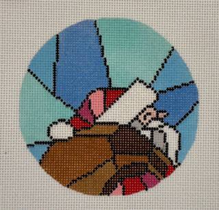 Santa Stained Glass by Jessica Tongel Designs (thumbnail)