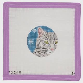 Gray Cat by Needle Crossings (thumbnail)