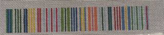 Awning Stripe keyfob by Little Stitches Needlework (thumbnail)