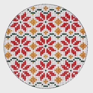 Red Gold Green Ball by CBK Needlepoint (thumbnail)