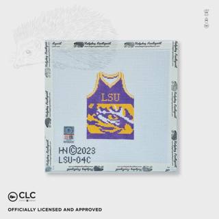 Louisiana State University Basketball Jersey by Hedgehog Needlepoint (thumbnail)