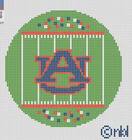 Auburn Football Field round by Needlepoint by Laura (thumbnail)