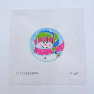 Sparkle Snowgirl Ornament Canvas by Pepperberry Designs (thumbnail)