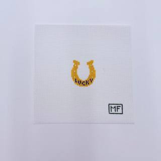 Lucky Horseshoe Mini Canvas by M F Needlepoint (thumbnail)