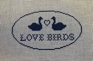Love Birds by Alice & Blue Needlepoint Designs (thumbnail)