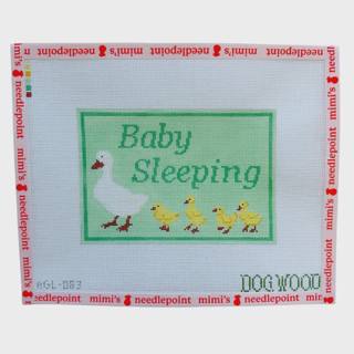 Green Baby Sleeping by Dogwood Needlepoint (thumbnail)