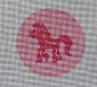 M-NKK 118 A Pink Pony Round by Audra Designs (thumbnail)