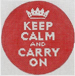 Keep Calm and Carry On by Kate Dickerson Needlepoint Collections (thumbnail)