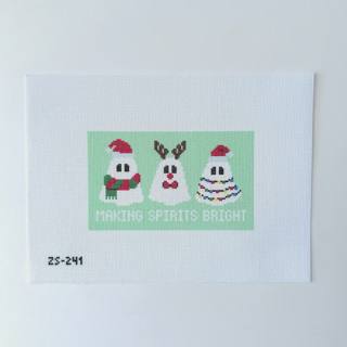 Making Spirits Bright Needlepoint Canvas by KCN Designers (thumbnail)