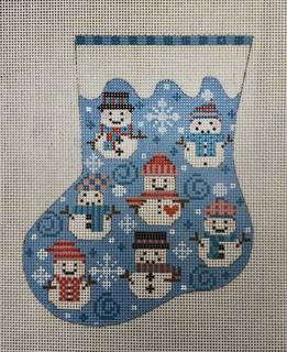 snowman mini sock by Danji Designs (thumbnail)