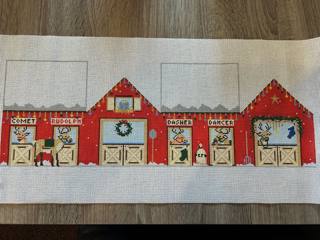 3D Reindeer Barn w/ Stitch Guide by Stitch Style Needlepoint (thumbnail)