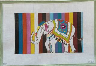 Elephant & stripes by Colors of Praise Art Studio (thumbnail)