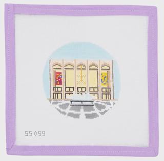 Lincoln Center Ornament With Stitch Guide by Stitch Style Needlepoint (thumbnail)